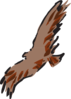 Brown Bird Flying Art Clip Art